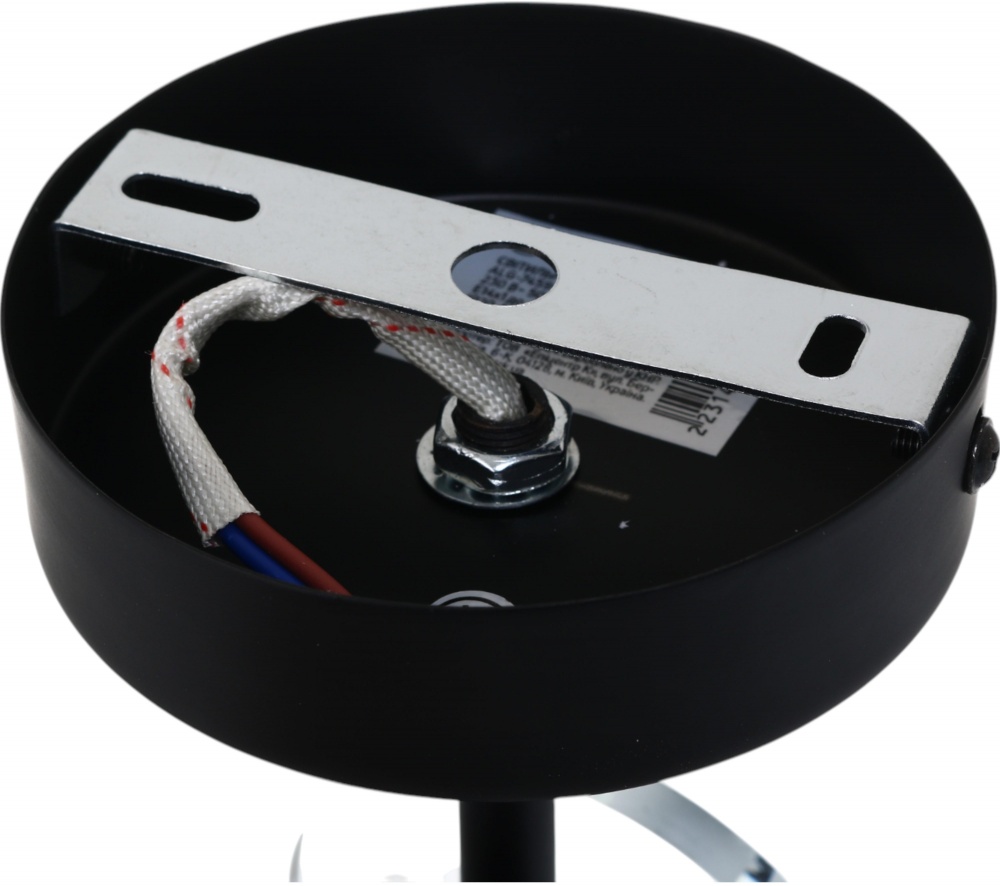 Світильник настінний Sensio Aries 1x40 Вт E14 чорний ALG-74590/1W