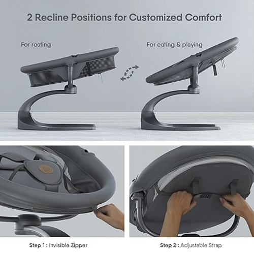 Укачивающий центр Babybond 79х69х58 см темно-серый PD-B05D