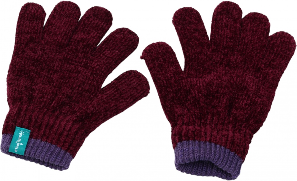 Рукавиці HW для хлопчиків р.14-16 коричневий