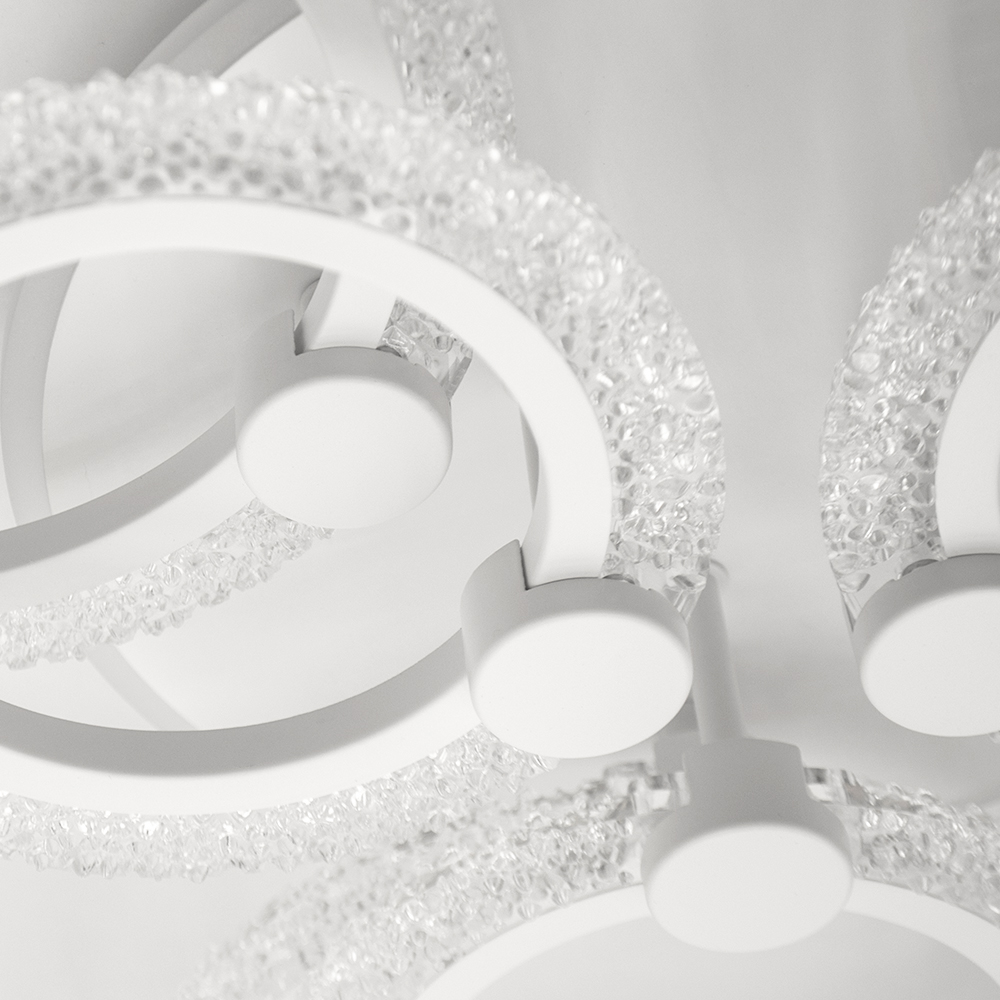 Люстра світлодіодна Luminaria Lily 7x90 Вт LED-модуль біла LILY RGB 90W 7R WHITE/ICE