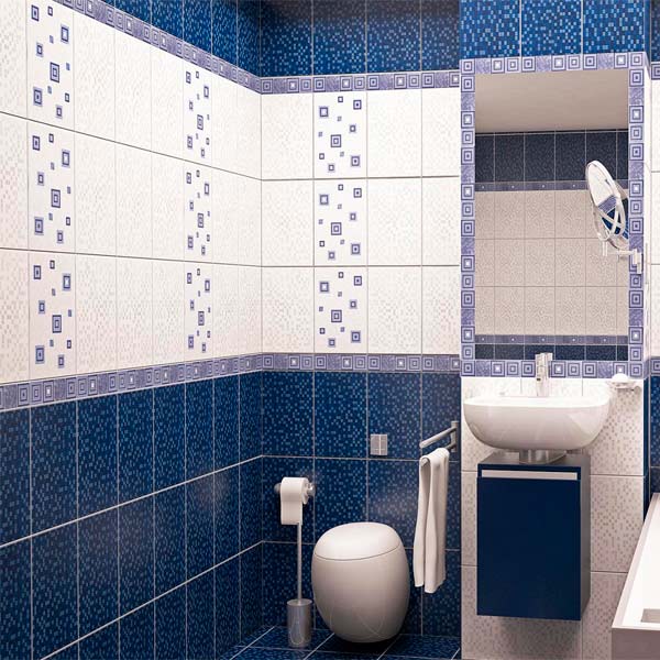 Плитка Карпатская керамика Квадро кобальт 300x300 мм