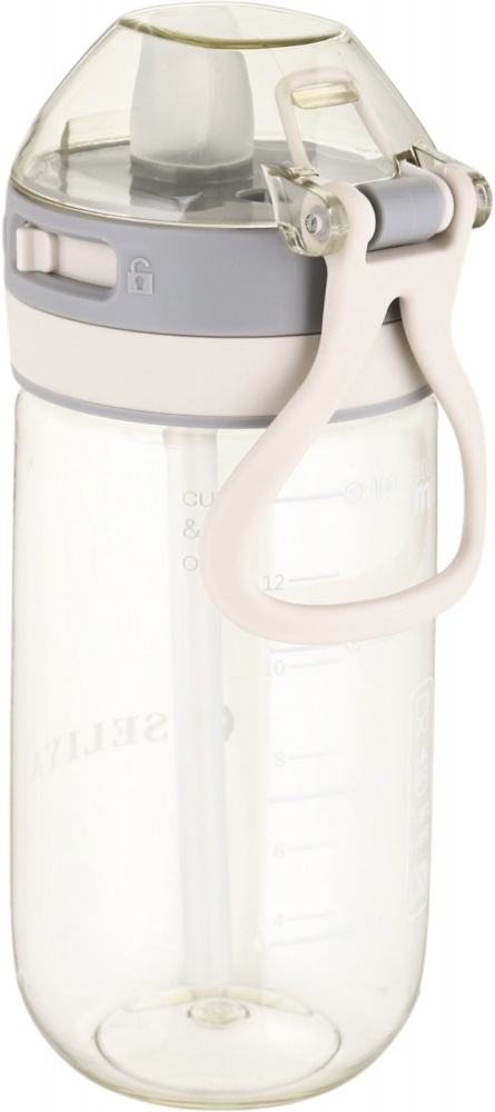 Пляшка для води SELIYA 500 мл з соломинкою та ремінцем колір в асортименті