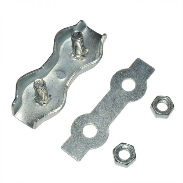 Затискач для троса подвійний 6 мм