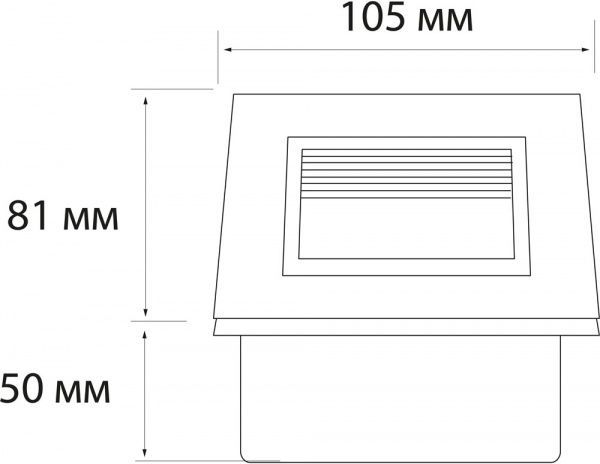 Підсвітка для сходів та фасаду Светкомплект LDL12 LED 3 Вт білий 