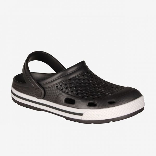 Сабо Coqui Lindo 6413-100-2432 р. 38 темно-серый с белым