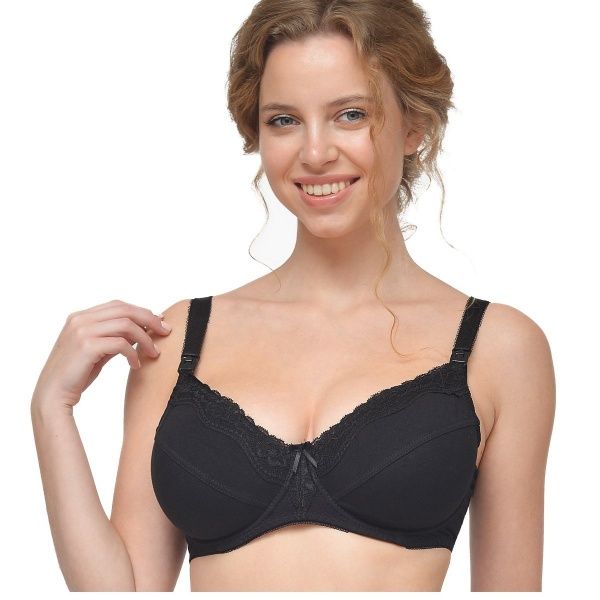 Бюстгальтер для годуючих Мамин Дом 844 р.85 D черный 