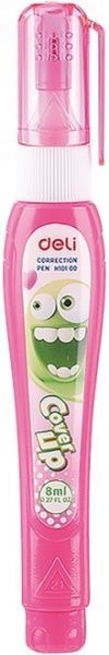 Коректор-ручка Deli EH10000 5 мл Cover Up рожевий