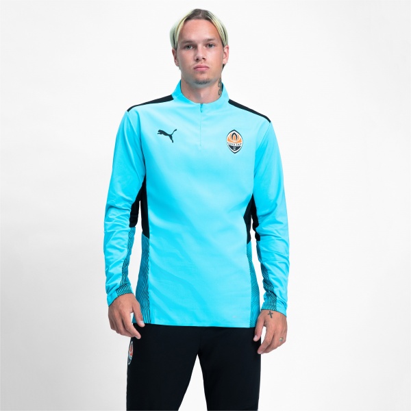 Джемпер Puma FCSD Pro 1 4 Zip TRG Top 76411104 р. S блакитний