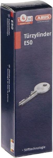 Цилиндр Abus E50 45x45 ключ-ключ 90 мм матовый никель