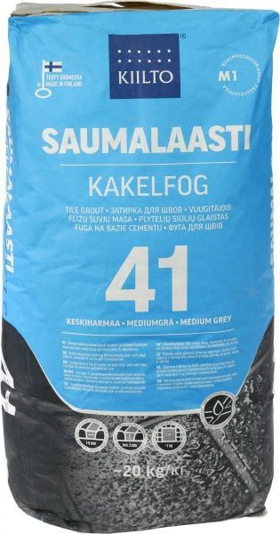 Фуга Kiilto Kesto 41 20 кг сірий середній