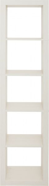 Полка для книг Inteo Кубус МИКС 1x5 (3D HDF) 438x1854x290 мм вудлайн кремовый 