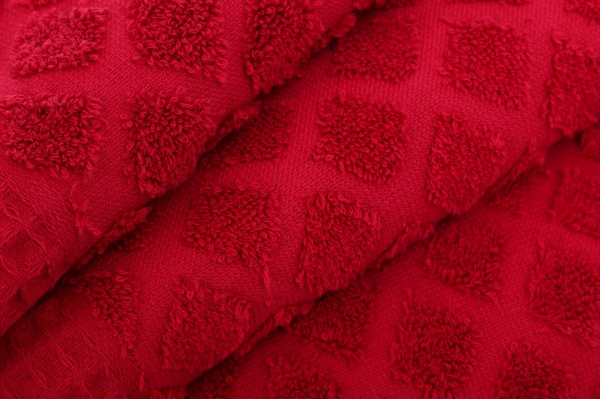 Рушник махровий Nora 40x70 см бордовий 