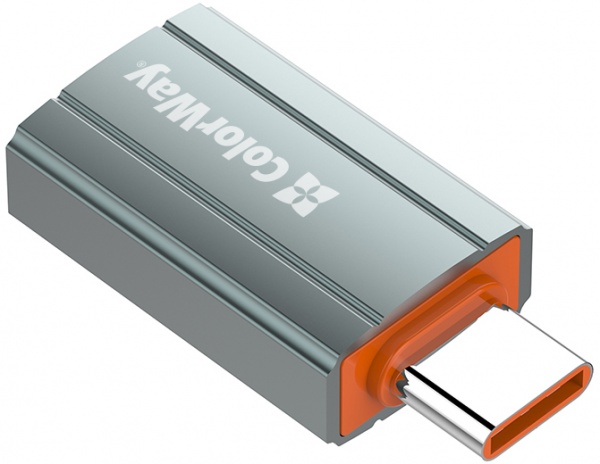 Перехідник ColorWay USB-A toType-C (CW-AD-AC) сріблястий (CW-AD-AC) 