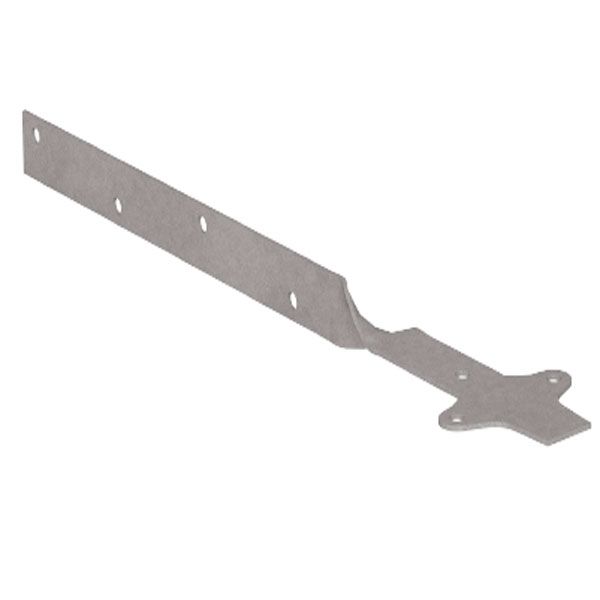 Удлинитель кронштейна желоба Giza вертикальный L=355 мм цинк 