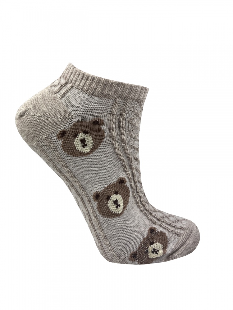 Шкарпетки жіночі Premier Socks Ажурні ведмедики р.23-25 бежевий