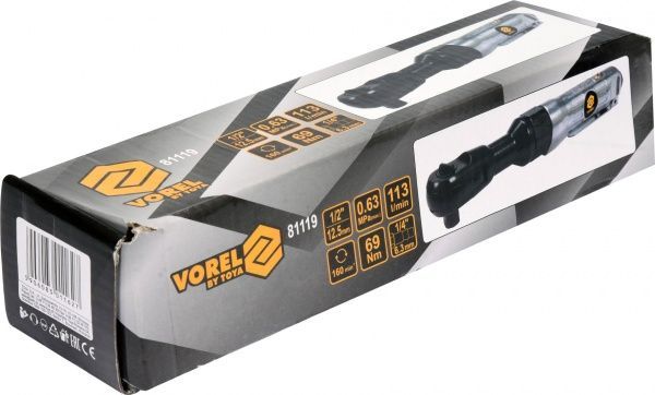 Гайковерт пневматический Vorel для торцевых головок