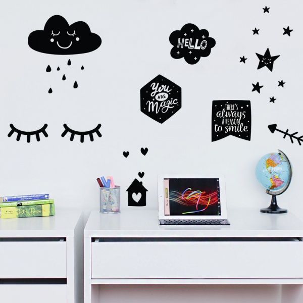 Декоративна наліпка Design stickers Оченята 29,7x42 см