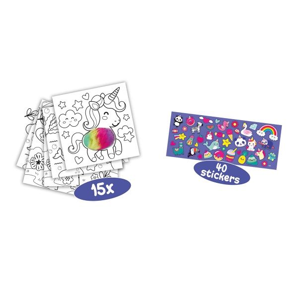 Книга-розмальовка SES Пухнастики 0112S