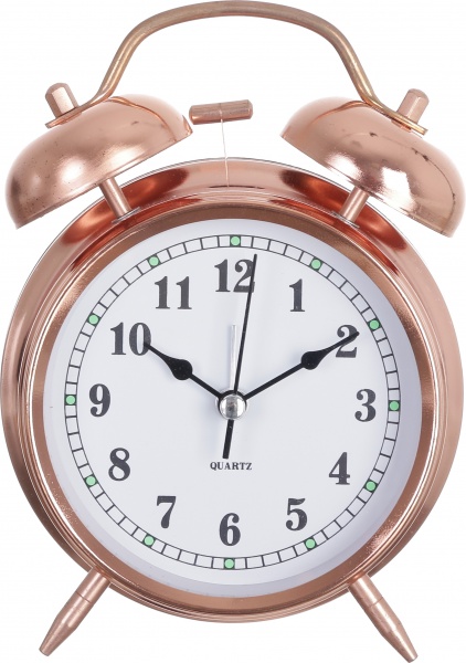 Будильник Alert (XYX 10850C) 11,7х17х5,6 см мідний