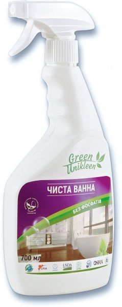 Спрей Green Unikleen для миття ванної Чиста ванна 0,7 л