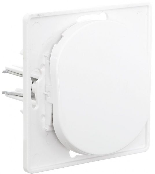 Вимикач прохідний одноклавішний Aling-Conel Eon без підсвітки 10 А 250В білий E607.0