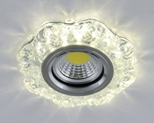 Светильник точечный Blitz BL 396S3 с LED-подсветкой 3 Вт 4000 K MR16 35 Вт G5.3 хром 