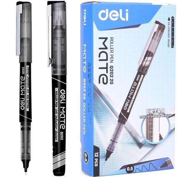 Ручка-роллер Deli EQ20220 Mate 0,5 мм черный 