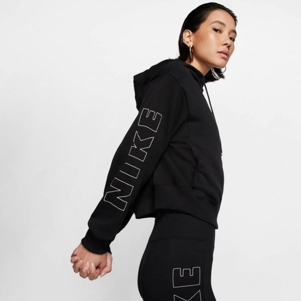 Джемпер Nike W NSW AIR HOODIE FZ FLC BB CJ3041-010 р. S чорний