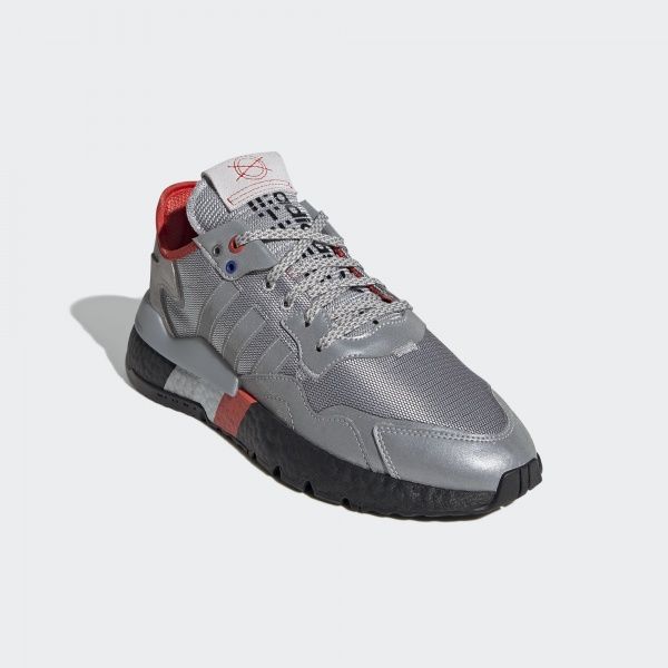Кроссовки Adidas NITE JOGGER FV3787 р.8 серебристый
