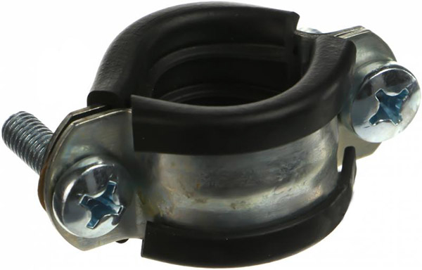Хомут із гумовою прокладкою з гайкою М8 1/2