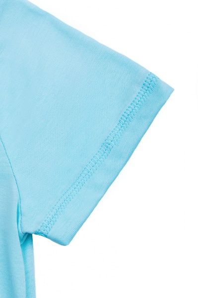 Футболка для дівчаток Luna Kids з принтом Beautiful р.104 аквамарин 