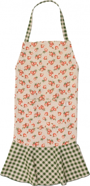 Фартук Lucy Оранжевые цветы + клетка La Nuit