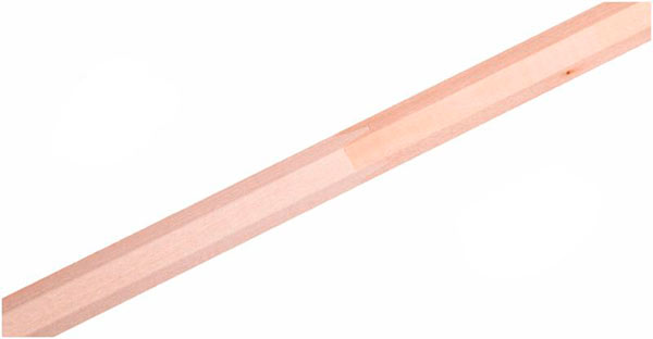 Уголок радиальный Woodprofile внутренний 12х12х2600 мм липа