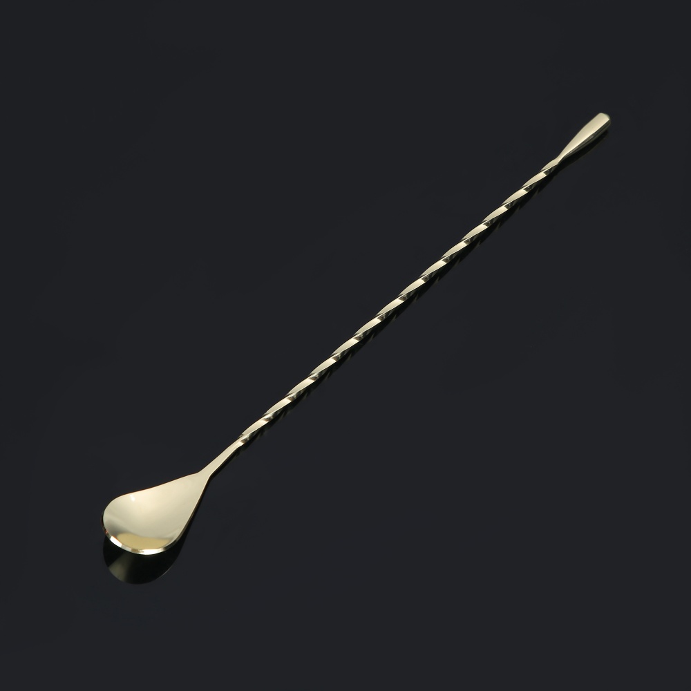 Ложка коктейльна Fiora Ravena Gold 30 см нержавіюча сталь