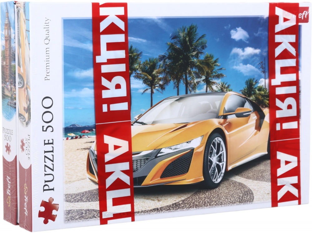 Набор пазлов Trefl (500 + 500 элементов) Автомобиль и Солнечный Лондон 37381/37329