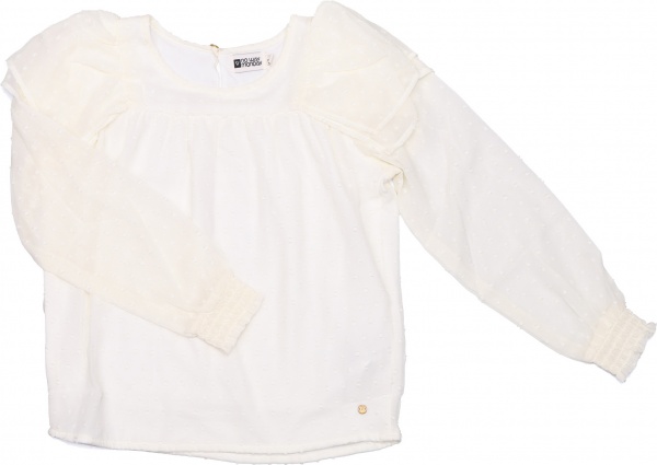 Блуза NWM для девочек р.146 айвори U44071-1 