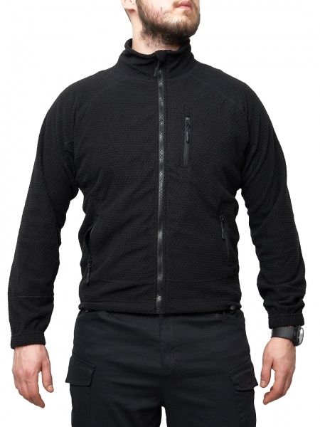 Кофта ESDY рельефный флис Кубик р. L Black