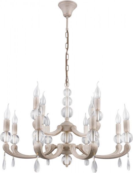 Люстра подвесная Victoria Lighting Tayanna/SP12 12x40 Вт E14 античный белый 