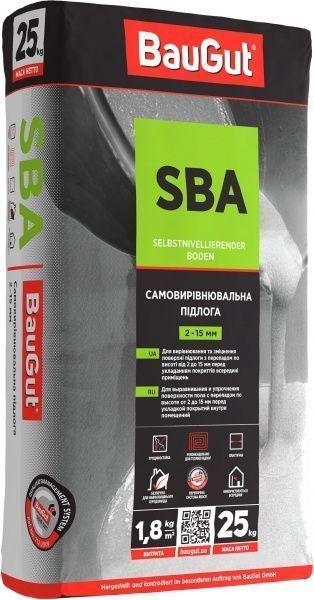 Самовыравнивающийся пол BauGut SBA 25 кг