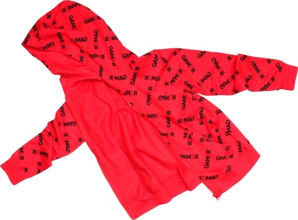 Свитшот LINCOLN&SHARKS р.140 красный с черным 