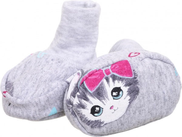 Пинетки Моя планета Коты Пн401-2 56 см серый 