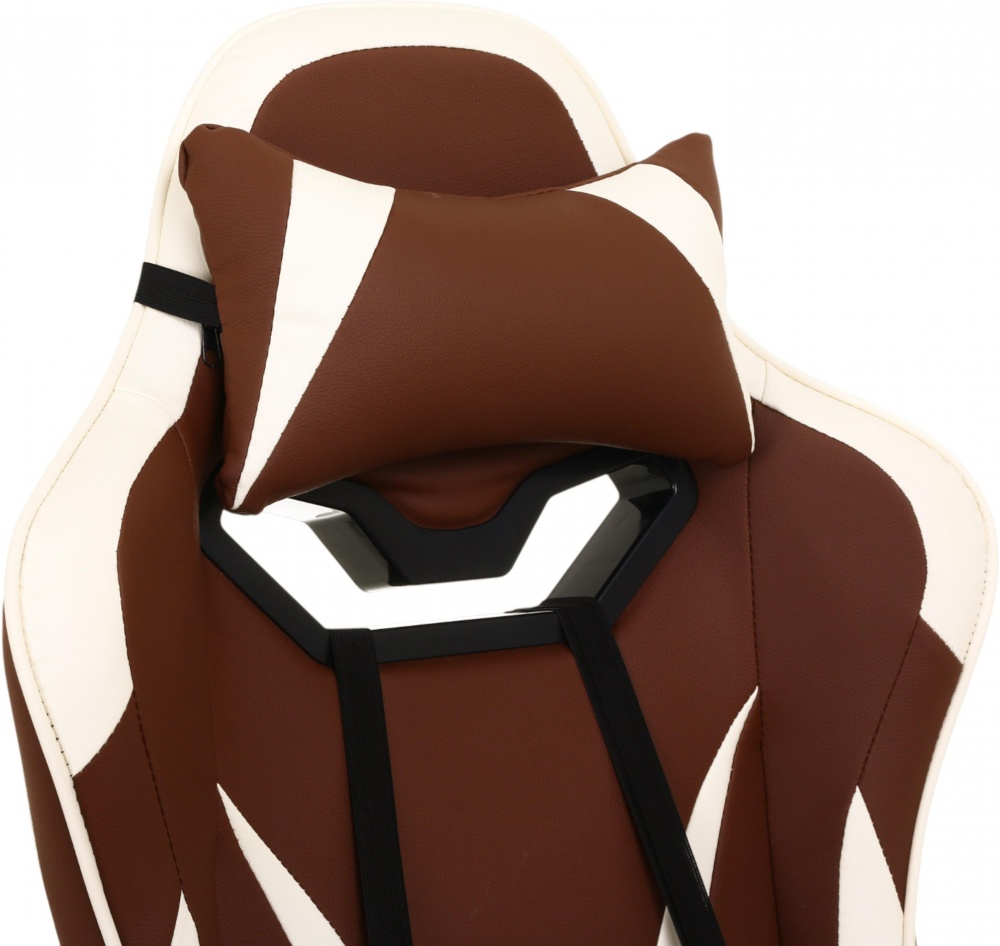 Крісло ігрове Центр Меблів Тобі ALB225 коричнево-бежевий