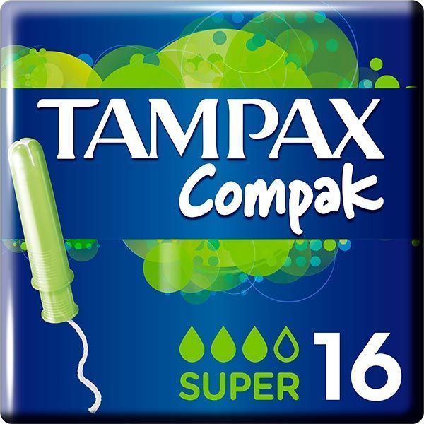 Тампоны гигиенические Tampax Compak super 16 шт.