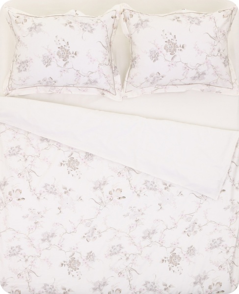 Комплект постільної білизни Cosme 2 білий із малюнком Lameirinho 