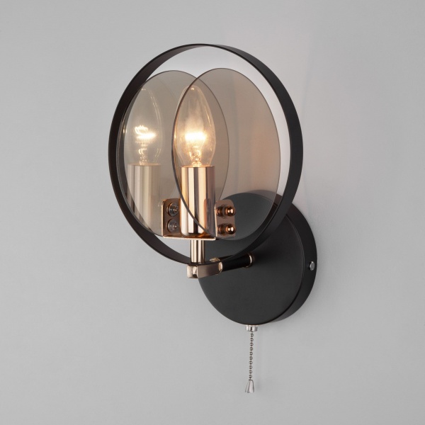 Бра Strotskis Gallo 1x60 Вт E14 черный 70121/1 