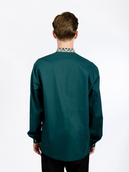 Вышиванка Эдельвика зеленый р. S 231-22/00 