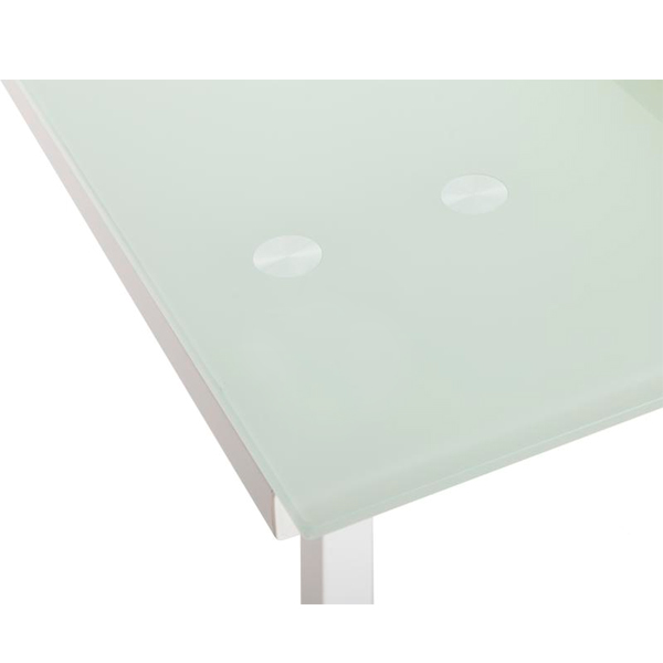 Стол обеденный Crystal white стеклянный 