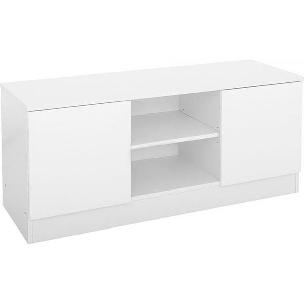 Тумба под ТВ Гранада 1-В белый/белый глянец