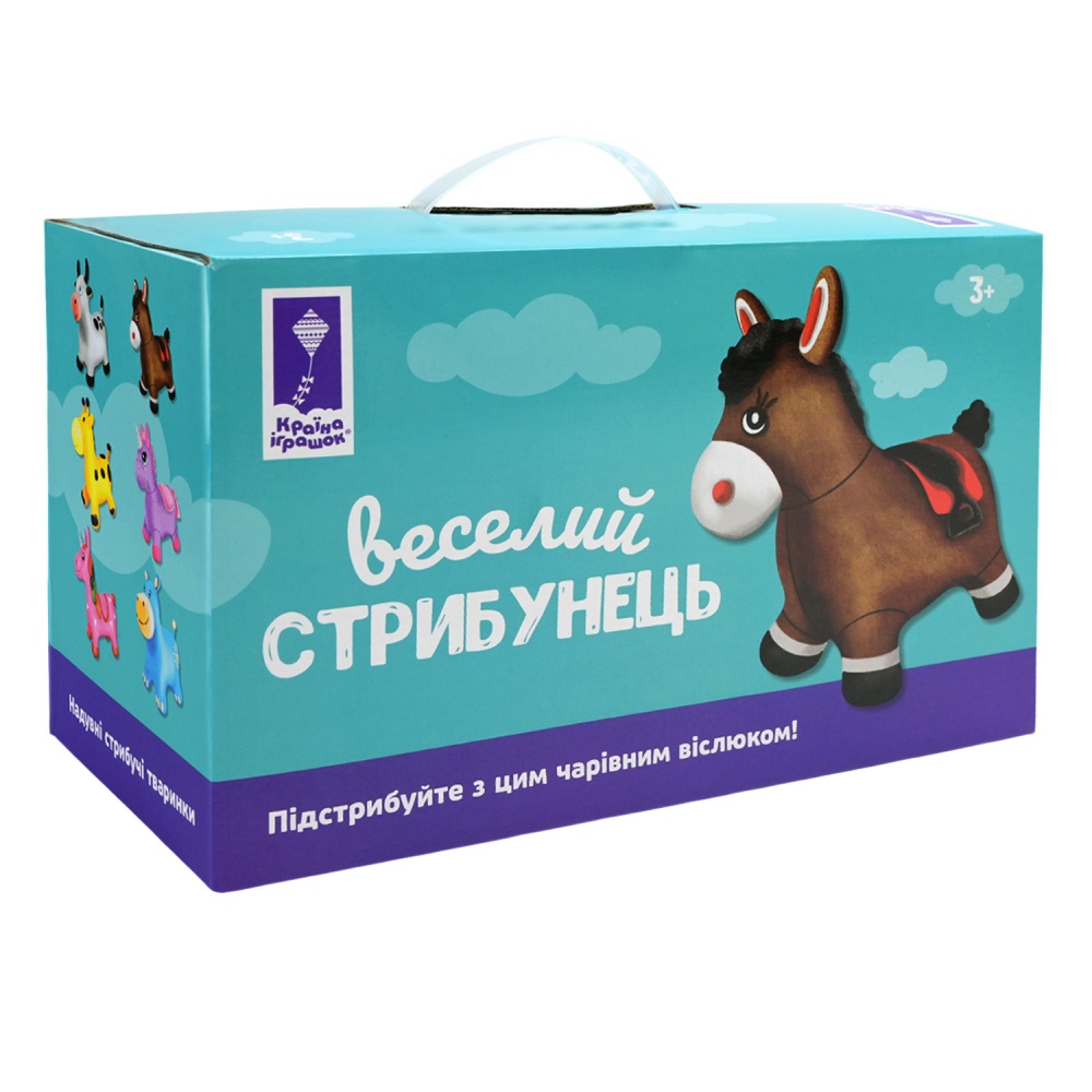 Стрибунець надувний Shantou Віслюк плюшевий PJ2809