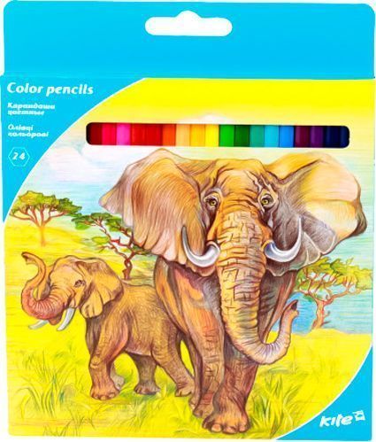 Олівці кольорові 24 шт. K17-055-1 KITE